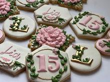Load image into Gallery viewer, Quinceañera fifteen Theme Cookies