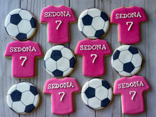Load image into Gallery viewer, Soccer theme cookies