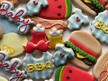 Load image into Gallery viewer, BBQ Baby shower cookies
