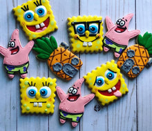 Load image into Gallery viewer, Sponge bob  theme Cookies