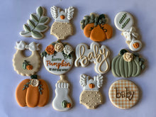 Load image into Gallery viewer, Pumpkin Fall Baby shower cookies