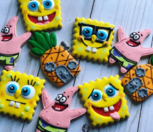Load image into Gallery viewer, Sponge bob  theme Cookies