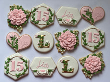 Load image into Gallery viewer, Quinceañera fifteen Theme Cookies