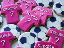 Load image into Gallery viewer, Soccer theme cookies