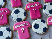 Load image into Gallery viewer, Soccer theme cookies