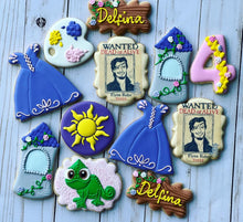 Load image into Gallery viewer, Rapunzel Princess Cookies