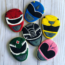 Load image into Gallery viewer, Power Rangers Theme Cookies