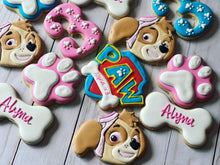 Load image into Gallery viewer, Paw patrol girl theme Cookies