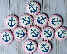 Load image into Gallery viewer, Nautical anchor Cookies