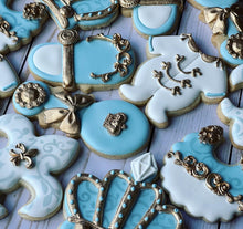 Load image into Gallery viewer, Prince Boy Baby shower cookies