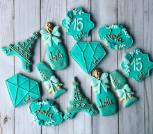 Load image into Gallery viewer, Quinceañera Theme Cookies (15th)