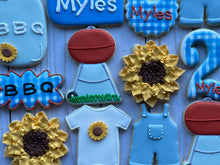 Load image into Gallery viewer, BBQ Baby shower cookies