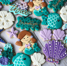 Load image into Gallery viewer, Mermaid theme Cookies