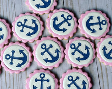 Load image into Gallery viewer, Nautical anchor Cookies