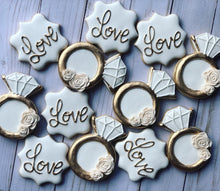 Load image into Gallery viewer, Wedding theme cookies