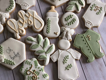 Load image into Gallery viewer, Natural Baby shower cookies
