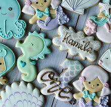 Load image into Gallery viewer, Mermaid theme Cookies