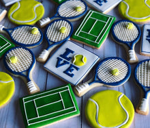 Load image into Gallery viewer, Tennis theme cookies