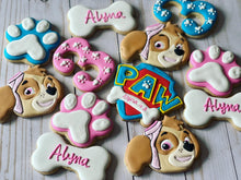 Load image into Gallery viewer, Paw patrol girl theme Cookies