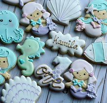 Load image into Gallery viewer, Mermaid theme Cookies