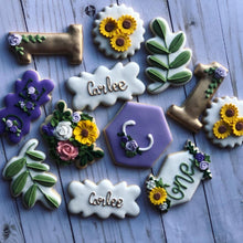 Load image into Gallery viewer, One year old sunflowers birthday Theme Cookies