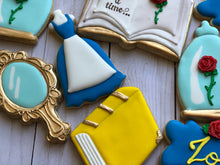 Load image into Gallery viewer, Beauty and the Beast Princess Cookies