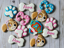 Load image into Gallery viewer, Paw patrol girl theme Cookies
