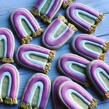 Load image into Gallery viewer, Rainbow Baby shower cookies