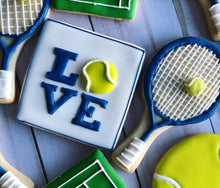 Load image into Gallery viewer, Tennis theme cookies