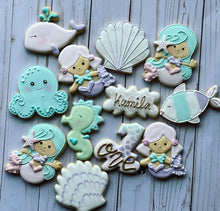 Load image into Gallery viewer, Mermaid theme Cookies