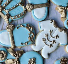 Load image into Gallery viewer, Prince Boy Baby shower cookies