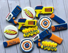Load image into Gallery viewer, Nerf gun Cookies
