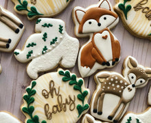 Load image into Gallery viewer, Woodland Baby shower cookies