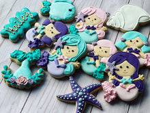 Load image into Gallery viewer, Mermaid theme Cookies