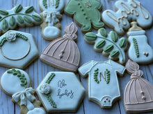 Load image into Gallery viewer, Natural Baby shower cookies