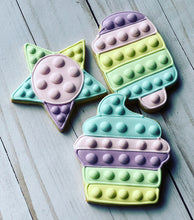 Load image into Gallery viewer, Pop it Theme Cookies