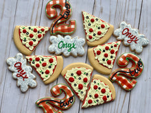 Load image into Gallery viewer, Pizza Party Theme Cookies