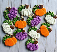 Load image into Gallery viewer, Pumpkin theme Cookies