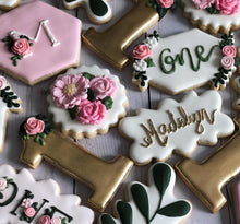 Load image into Gallery viewer, One year old Theme Cookies