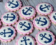Load image into Gallery viewer, Nautical anchor Cookies