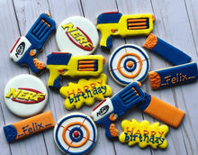 Load image into Gallery viewer, Nerf gun Cookies