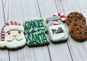Santa Christmas Cookies gift set