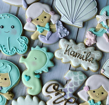 Load image into Gallery viewer, Mermaid theme Cookies