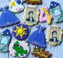 Load image into Gallery viewer, Rapunzel Princess Cookies