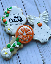 Load image into Gallery viewer, Orange theme Baby shower cookies