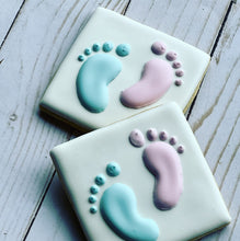 Load image into Gallery viewer, Gender reveal baby shower cookies