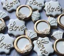 Load image into Gallery viewer, Wedding theme cookies