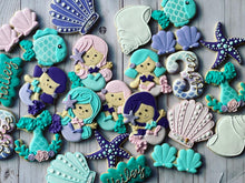 Load image into Gallery viewer, Mermaid theme Cookies