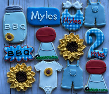 Load image into Gallery viewer, BBQ Baby shower cookies