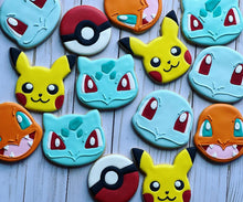 Load image into Gallery viewer, Pokemon theme Cookies